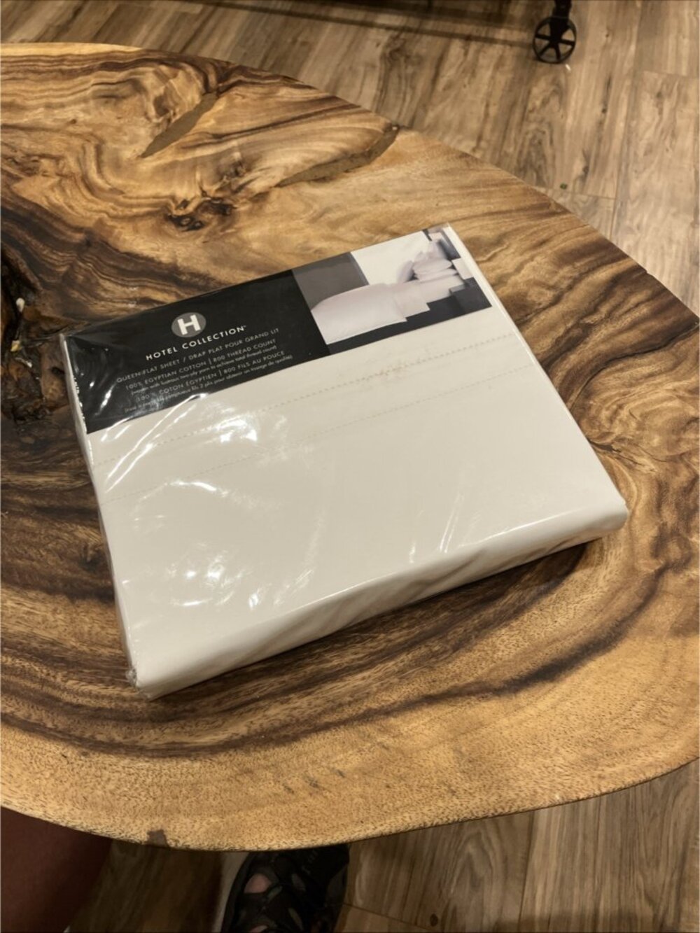 Hotel Collection 800 Thread Count 100% Egyptian Cotton Queen Flat Sheet White